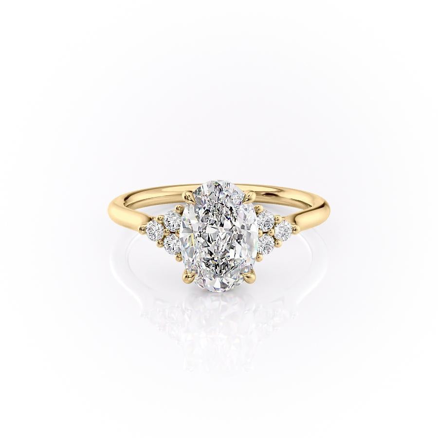 The Isla — Oval Lab Diamond Side-Stone Engagement Ring IV