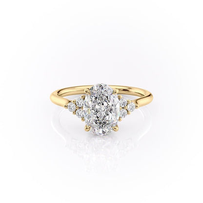 The Isla — Oval Lab Diamond Side-Stone Engagement Ring IV