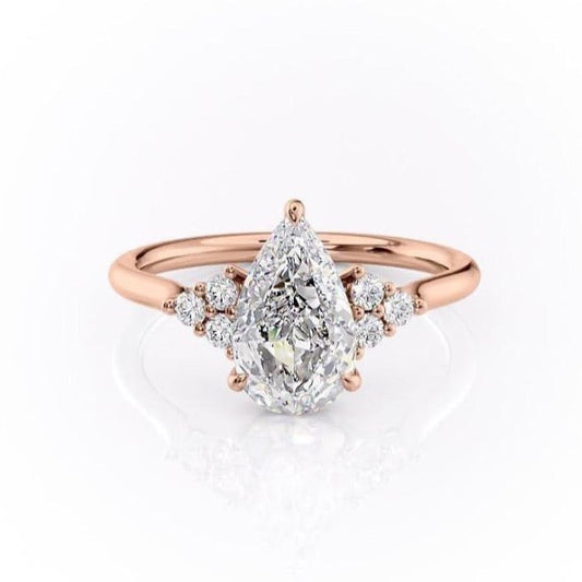 The Isla — Pear Lab Diamond Side-Stone Engagement Ring III