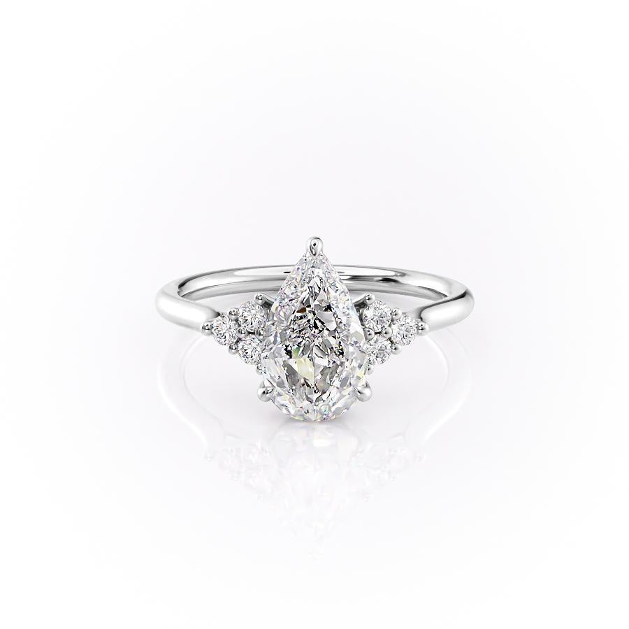 The Isla — Pear Lab Diamond Side-Stone Engagement Ring III