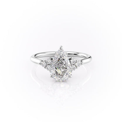The Isla — Pear Lab Diamond Side-Stone Engagement Ring III