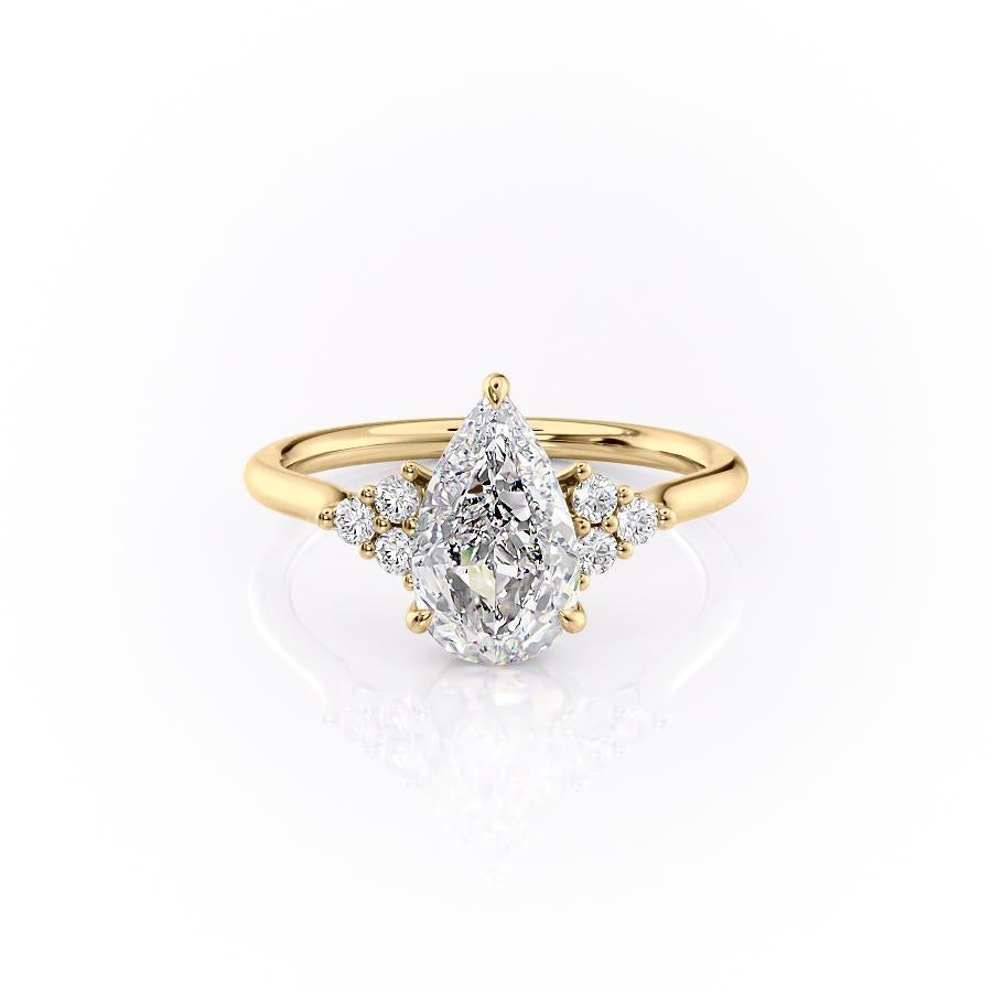 The Isla — Pear Lab Diamond Side-Stone Engagement Ring III