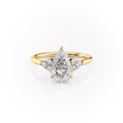 The Isla — Pear Lab Diamond Side-Stone Engagement Ring III