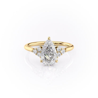 The Isla — Pear Lab Diamond Side-Stone Engagement Ring III