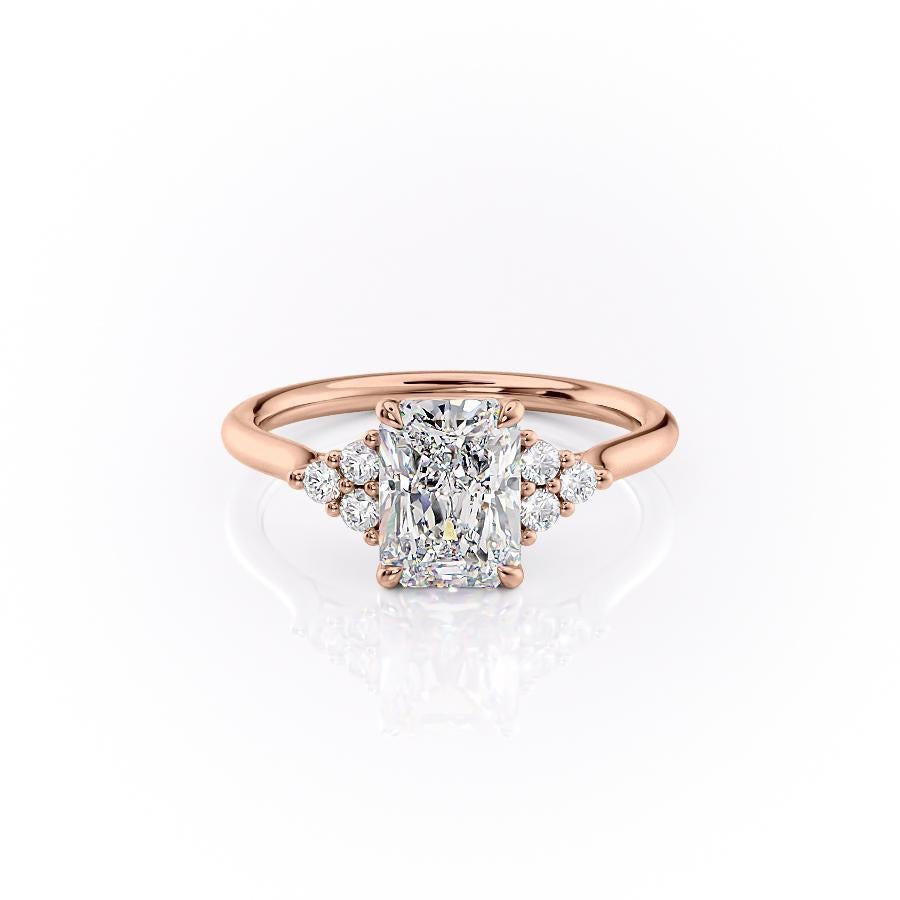 The Isla — Radiant Lab Diamond Side-Stone Engagement Ring IV