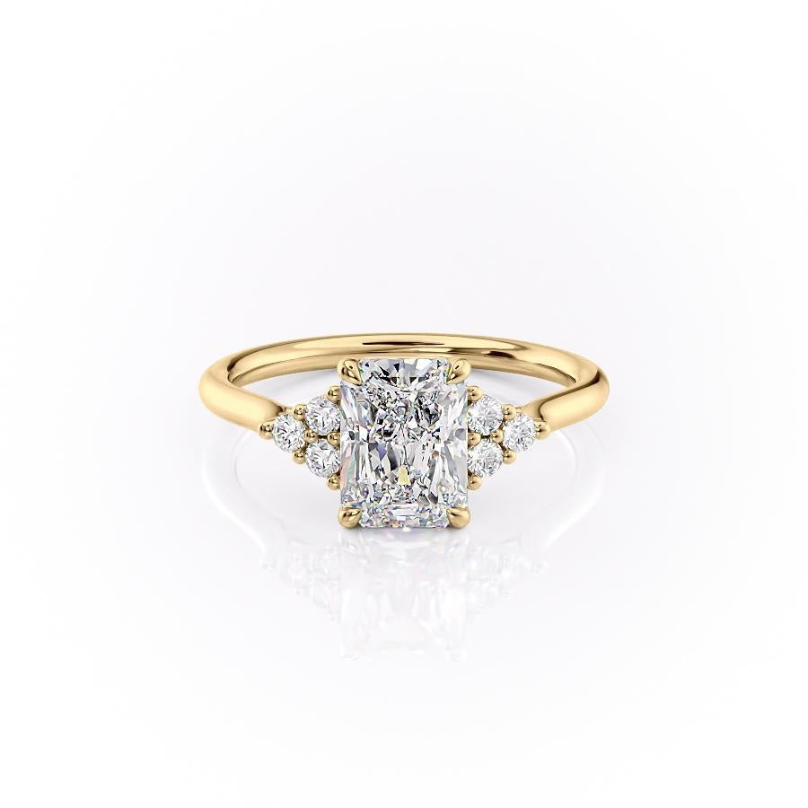 The Isla — Radiant Lab Diamond Side-Stone Engagement Ring IV