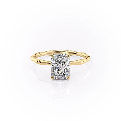 The Isla — Radiant Lab Diamond Secret Halo Engagement Ring III
