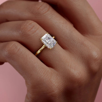 The Isla — Radiant Lab Diamond Secret Halo Engagement Ring III