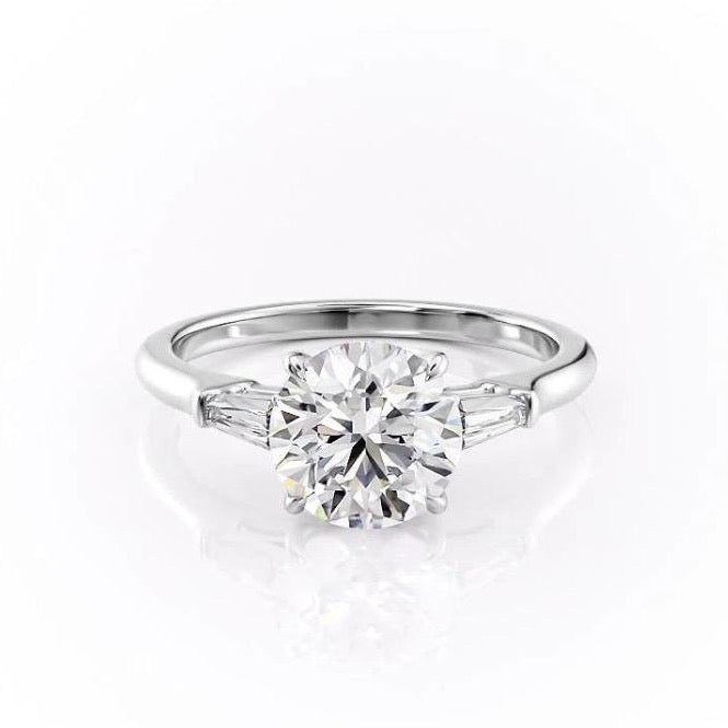 The Clara — Round Lab Diamond Solitaire Engagement Ring III