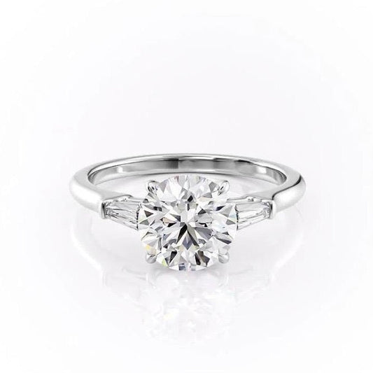 The Clara — Round Lab Diamond Solitaire Engagement Ring III