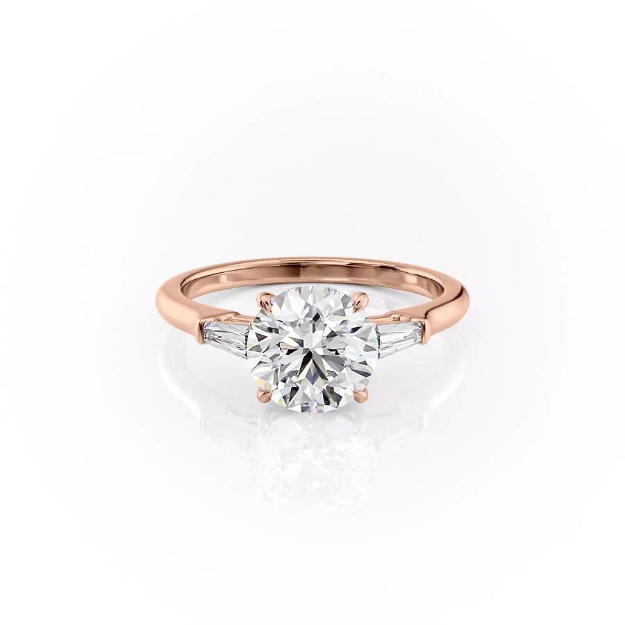 The Clara — Round Lab Diamond Solitaire Engagement Ring III