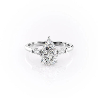 The Rose — Pear Lab Diamond Solitaire Engagement Ring III