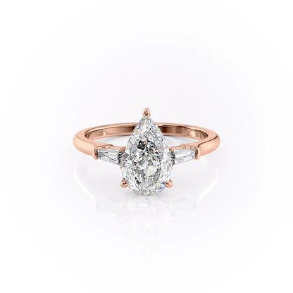 The Rose — Pear Lab Diamond Solitaire Engagement Ring III