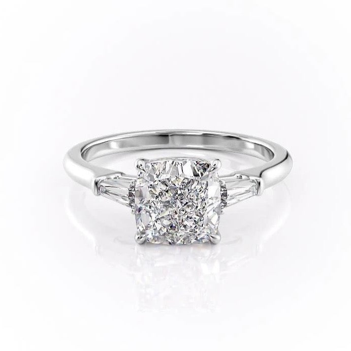 The Aurora — Cushion Lab Diamond Solitaire Engagement Ring III