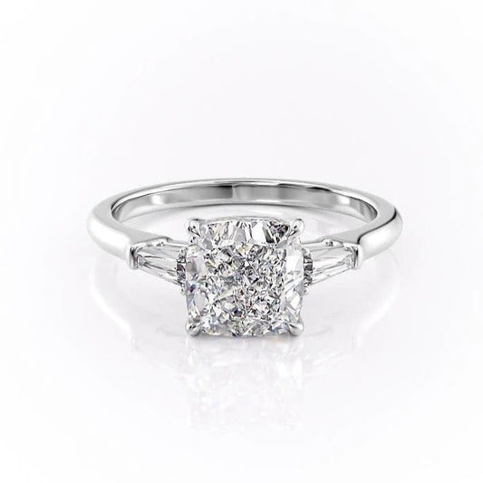 The Aurora — Cushion Lab Diamond Solitaire Engagement Ring III