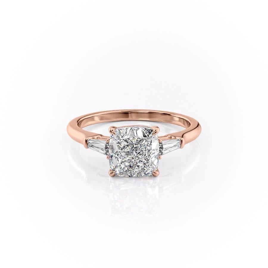 The Aurora — Cushion Lab Diamond Solitaire Engagement Ring III