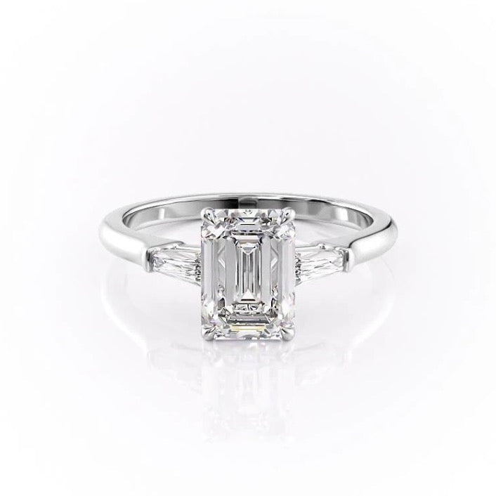 The Isla — Emerald Lab Diamond Solitaire Engagement Ring III
