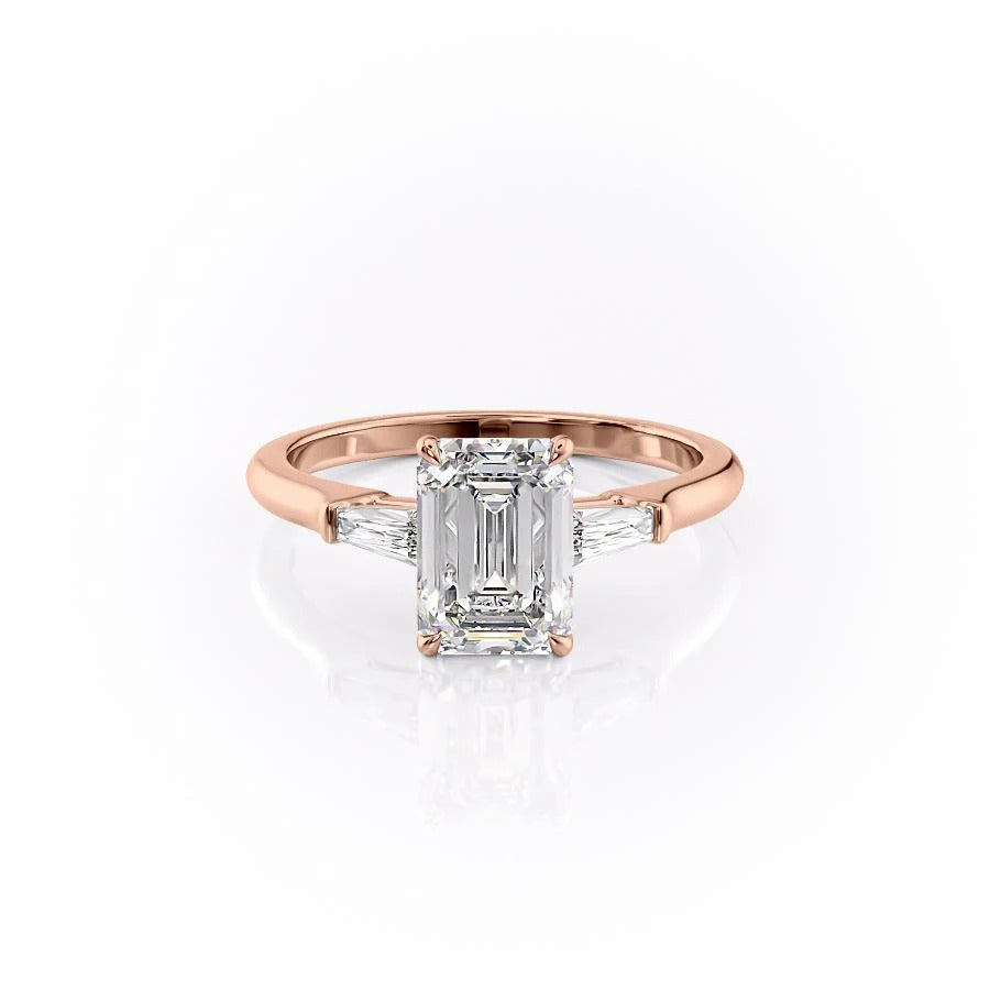 The Isla — Emerald Lab Diamond Solitaire Engagement Ring III