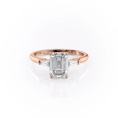 The Isla — Emerald Lab Diamond Solitaire Engagement Ring III