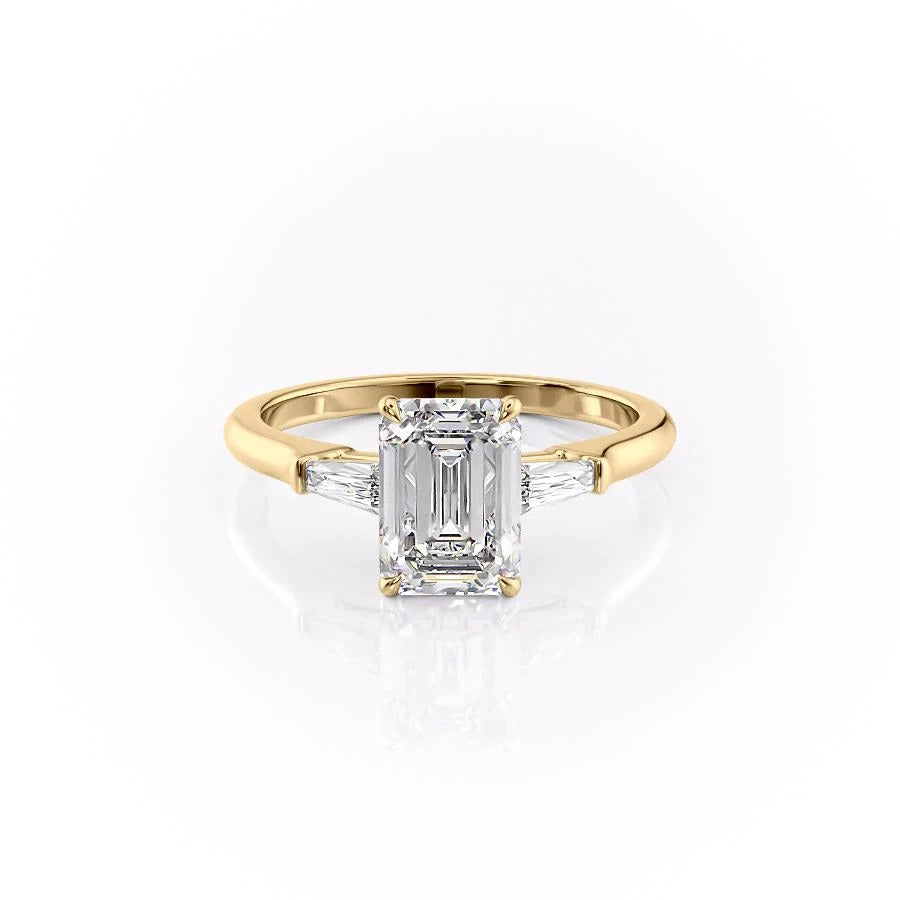 The Isla — Emerald Lab Diamond Solitaire Engagement Ring III