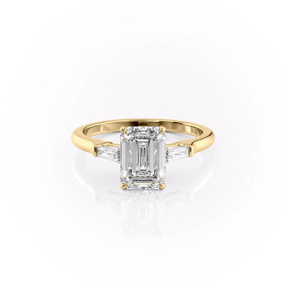 The Isla — Emerald Lab Diamond Solitaire Engagement Ring III