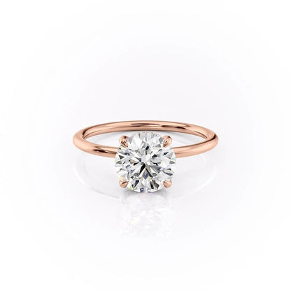 The Grace — Round Lab Diamond Secret Halo Engagement Ring II