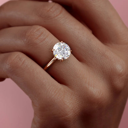 The Grace — Round Lab Diamond Secret Halo Engagement Ring II