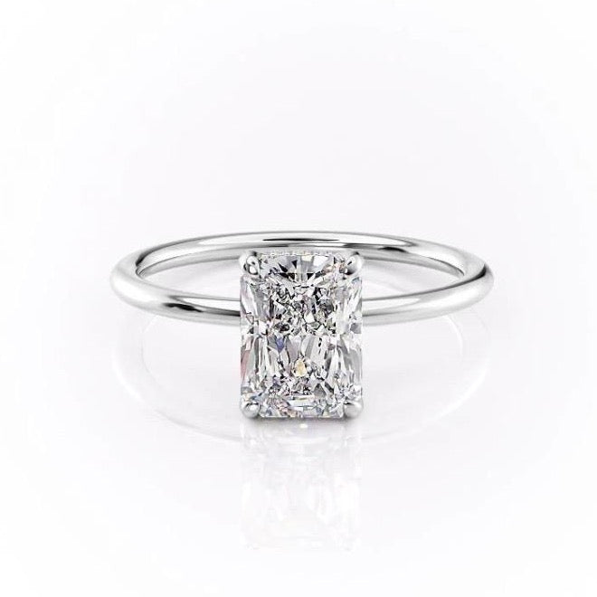The Isla — Radiant Lab Diamond Secret Halo Engagement Ring II