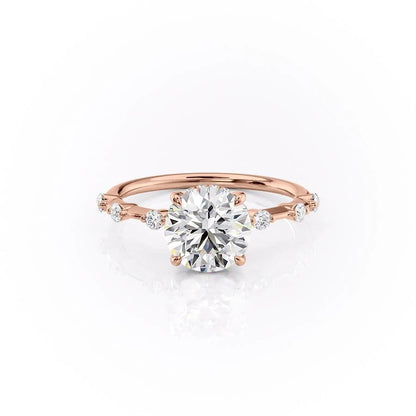 The Isla — Round Lab Diamond Side-Stone Engagement Ring III