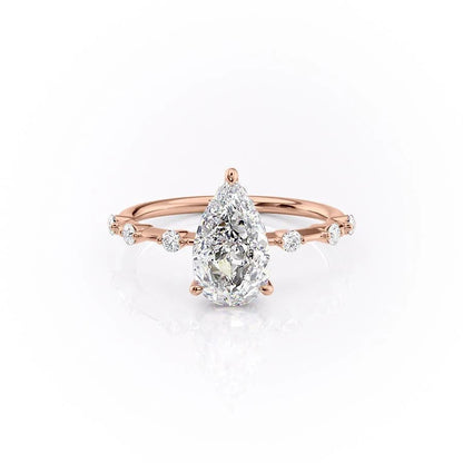 The Isla — Pear Lab Diamond Side-Stone Engagement Ring II