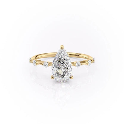 The Isla — Pear Lab Diamond Side-Stone Engagement Ring II