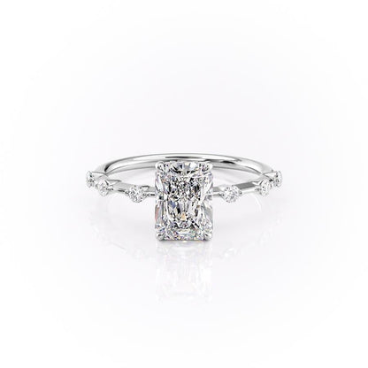 The Isla — Radiant Lab Diamond Side-Stone Engagement Ring III