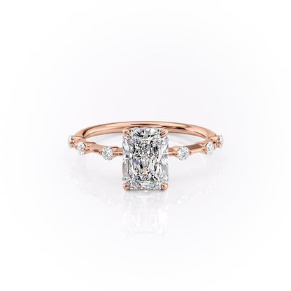 The Isla — Radiant Lab Diamond Side-Stone Engagement Ring III