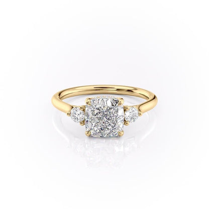 The Violet — Cushion Lab Diamond 3-Stone Engagement Ring