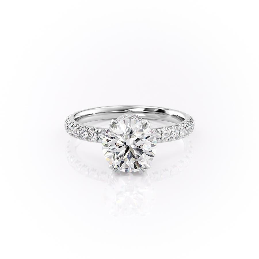 The Isla — Round Lab Diamond Side-Stone Engagement Ring II