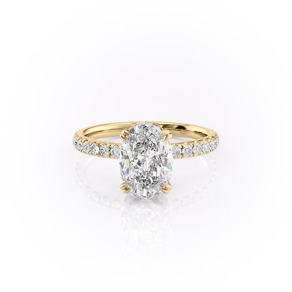 The Isla — Oval Lab Diamond Side-Stone Engagement Ring II