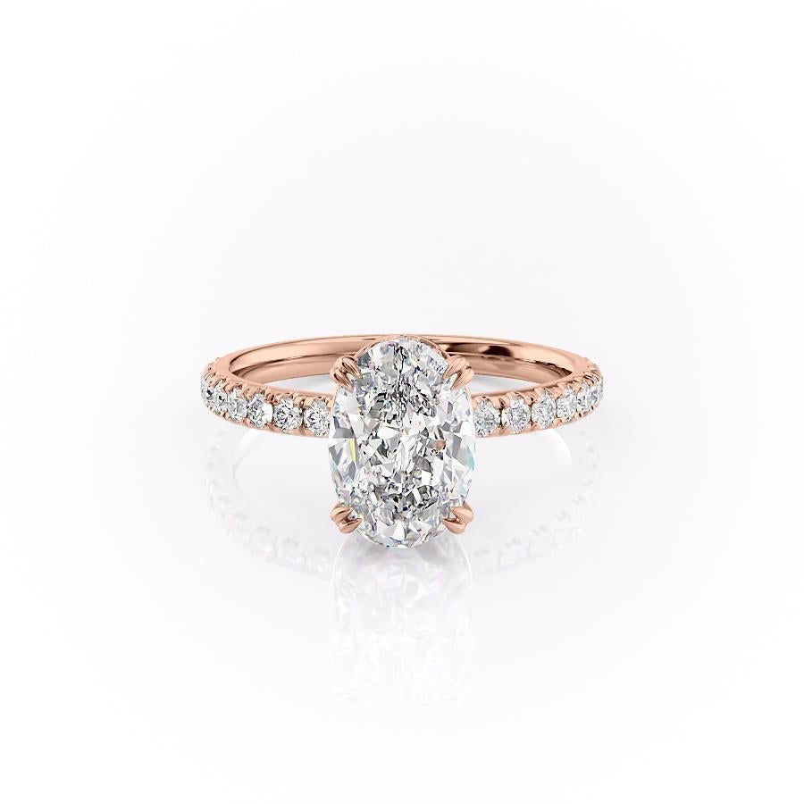 The Isla — Oval Lab Diamond Side-Stone Engagement Ring II