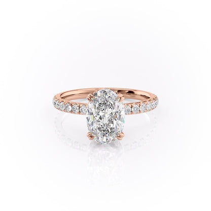 The Isla — Oval Lab Diamond Side-Stone Engagement Ring II