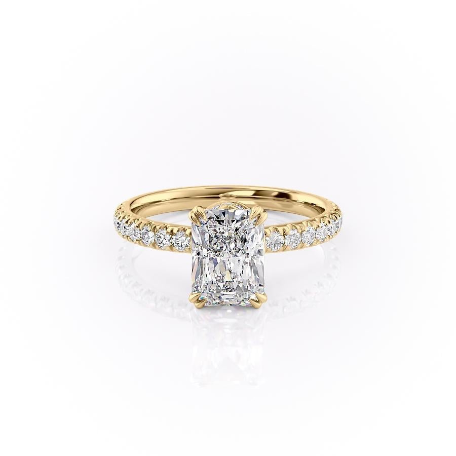 The Isla — Radiant Lab Diamond Side-Stone Engagement Ring II