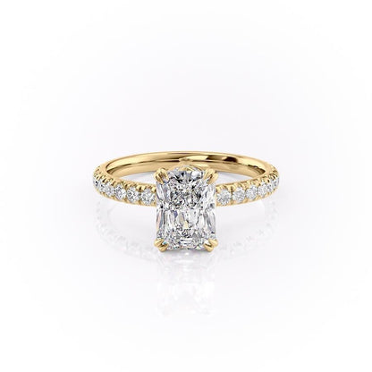 The Isla — Radiant Lab Diamond Side-Stone Engagement Ring II