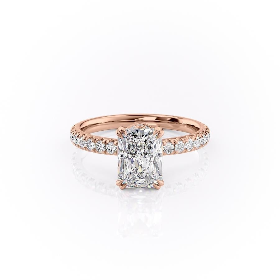 The Isla — Radiant Lab Diamond Side-Stone Engagement Ring II
