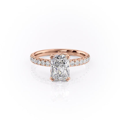 The Isla — Radiant Lab Diamond Side-Stone Engagement Ring II