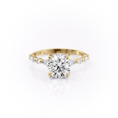 The Grace — Round Lab Diamond Secret Halo Engagement Ring