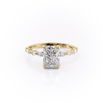 The Isla — Radiant Lab Diamond Secret Halo Engagement Ring