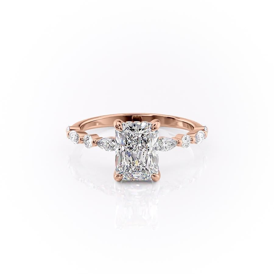 The Isla — Radiant Lab Diamond Secret Halo Engagement Ring