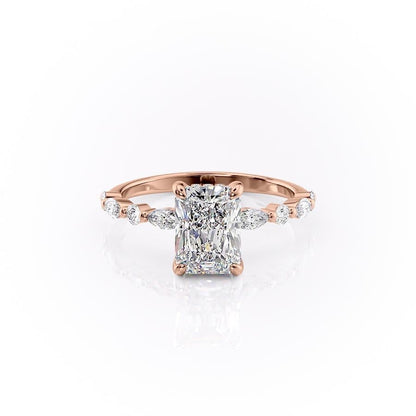 The Isla — Radiant Lab Diamond Secret Halo Engagement Ring