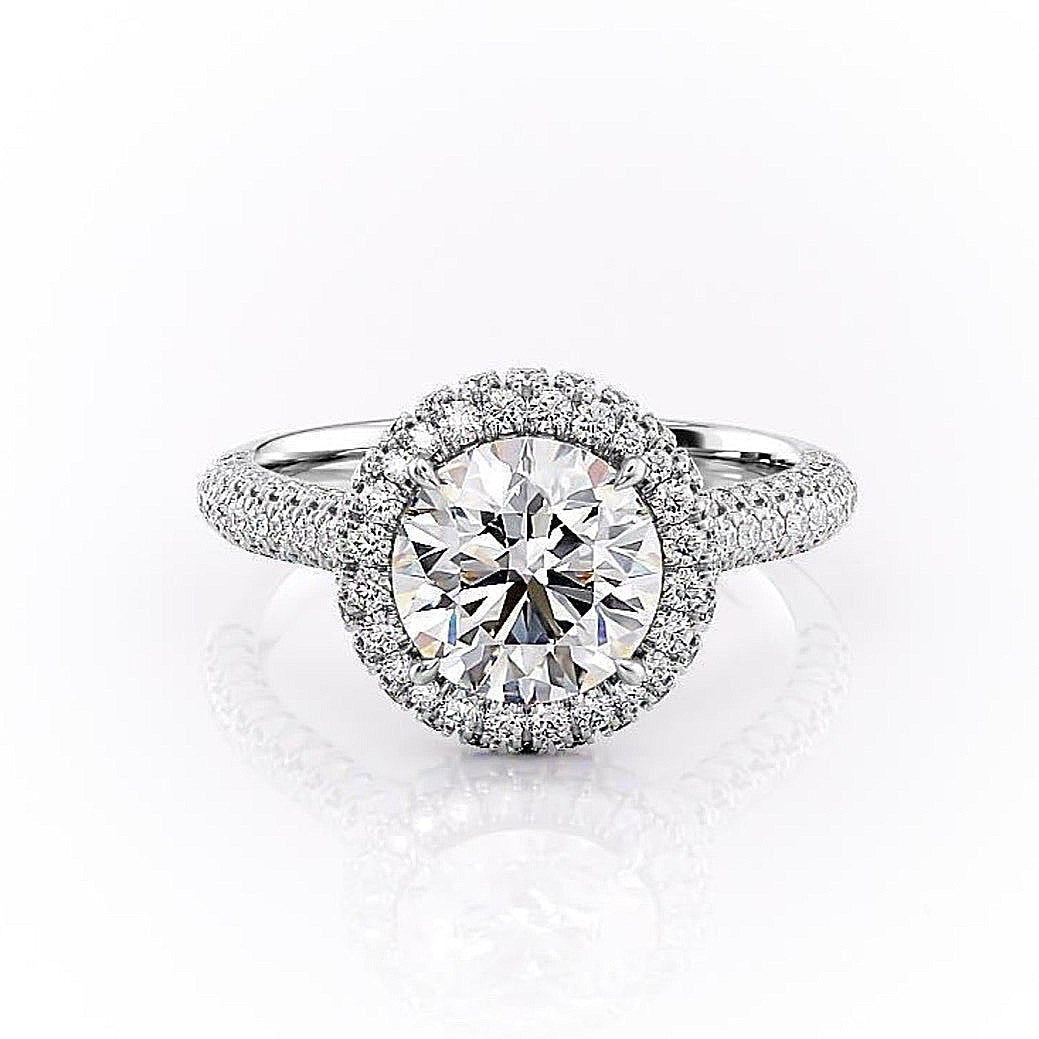 The Clara — Round Lab Diamond Solitaire Engagement Ring II