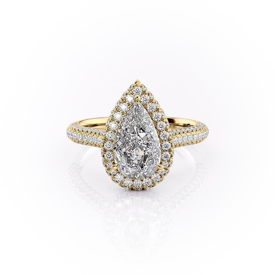 The Rose — Pear Lab Diamond Solitaire Engagement Ring II