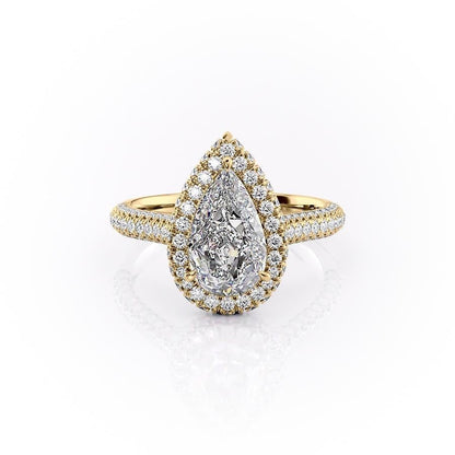 The Rose — Pear Lab Diamond Solitaire Engagement Ring II