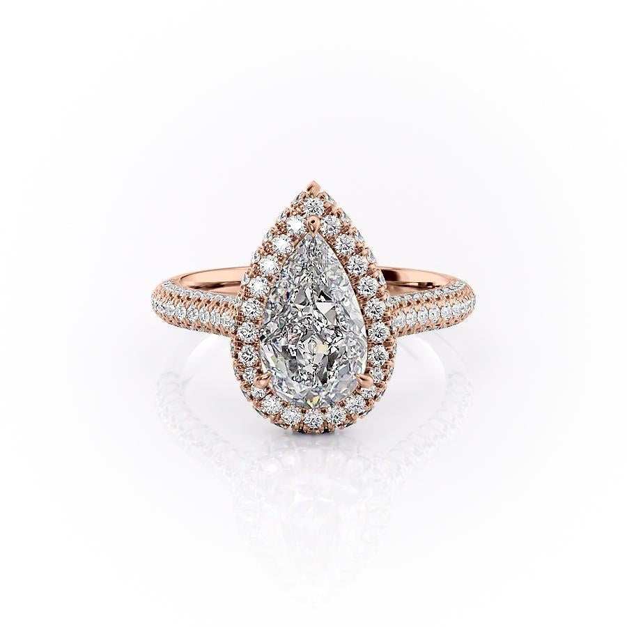 The Rose — Pear Lab Diamond Solitaire Engagement Ring II